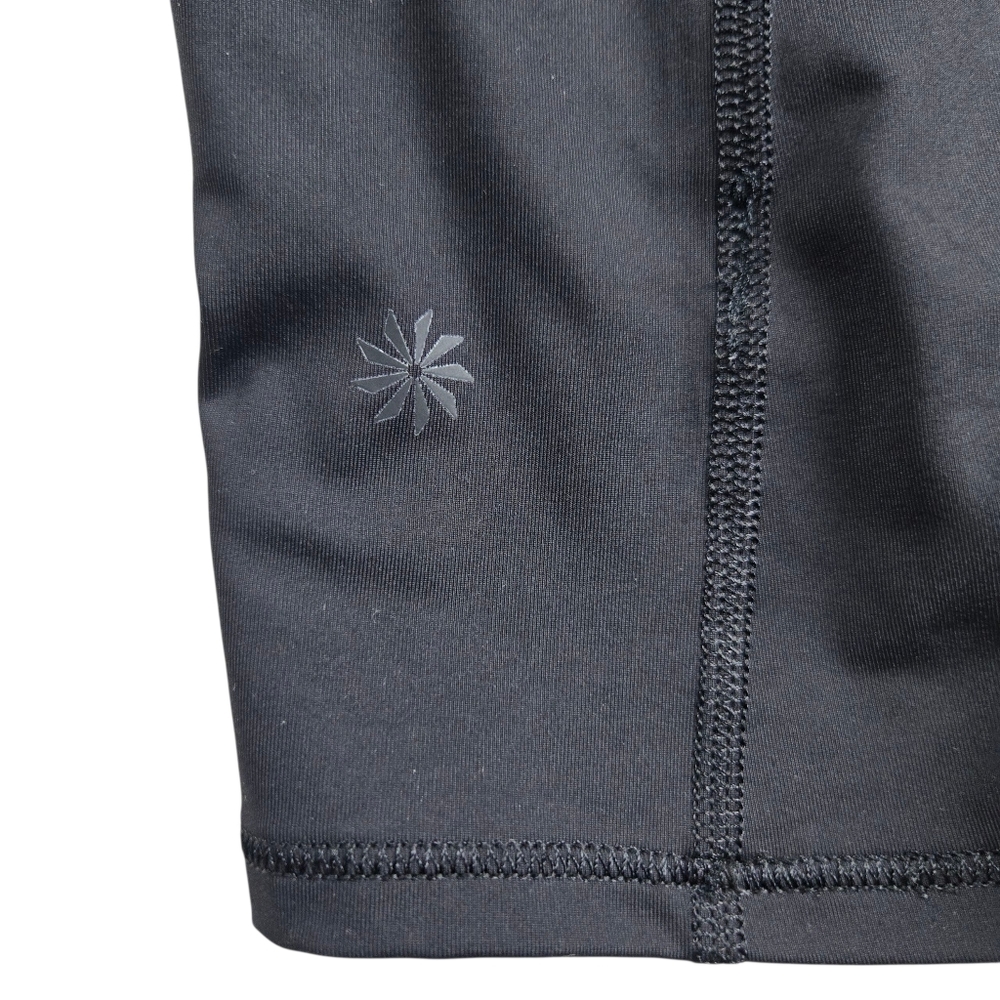 Athleta Vitality Rib Tank Black Semi-Fitted Quick-Drying Back Zip Pocket - Picture 7 of 13